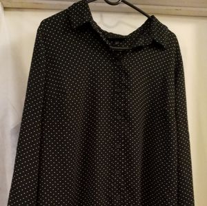 Lane Bryant Poka dot ladies Blouse